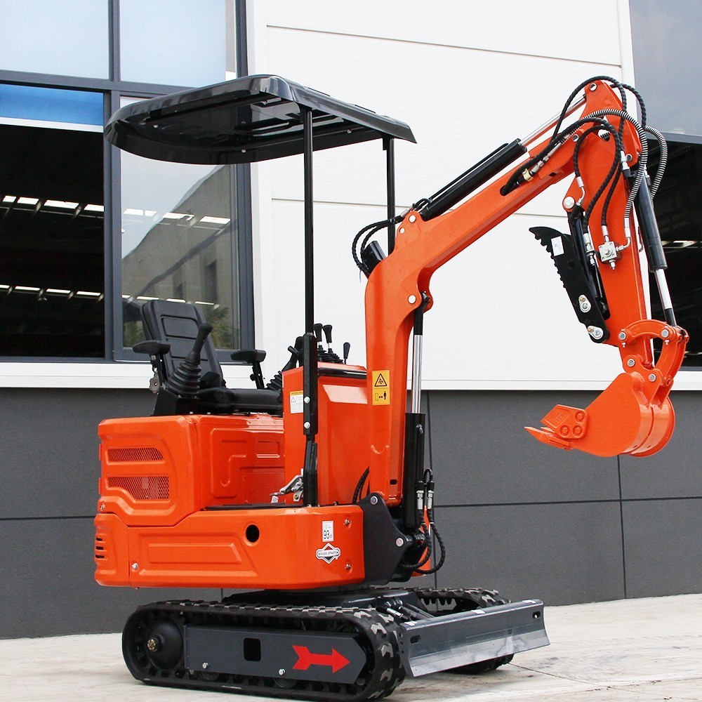 1 Ton Mini Excavator Mini digger Tracked with B&S Engine & Pilot Control System