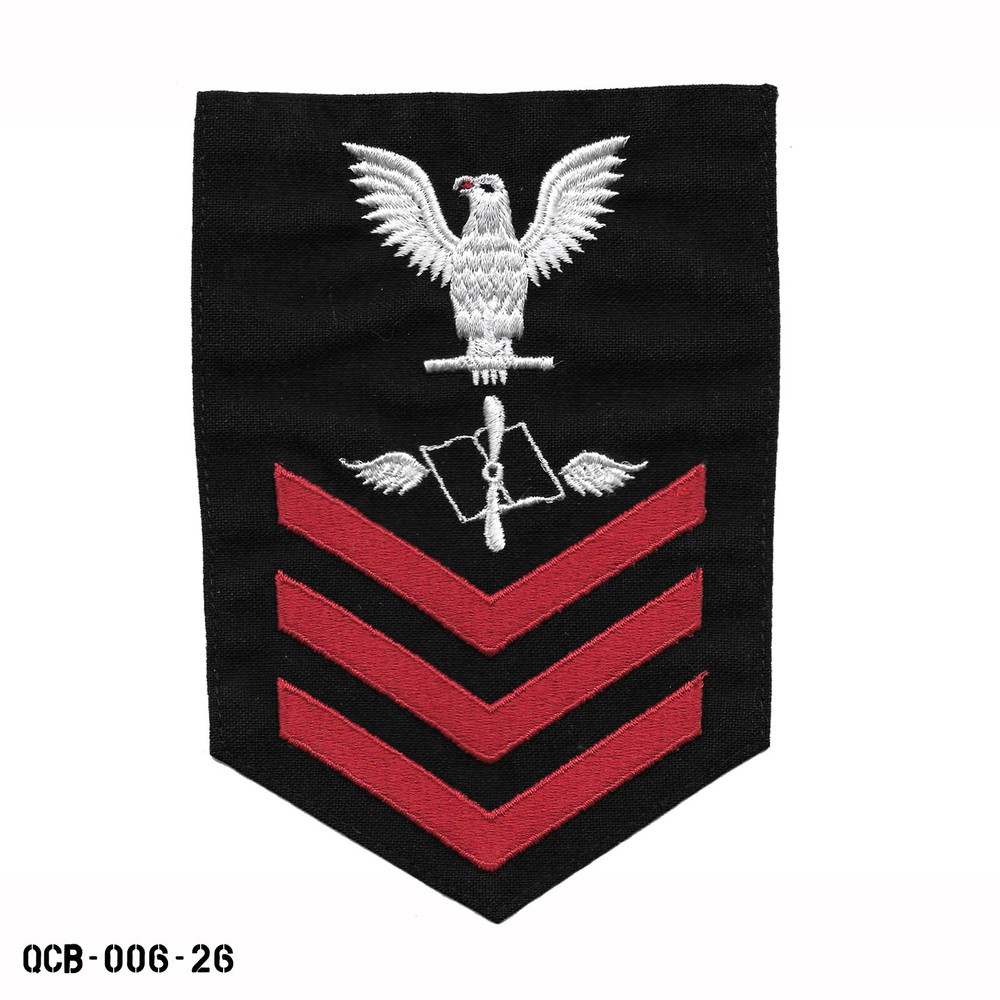 Aviation Maintenance Admin LG Patch ~ US Navy E6 Petty Officer First Class ~ NEW