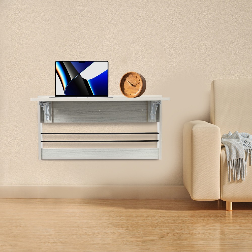 Wall Mounted Folding Table Light Gray Fold Down Table Wall Mounted Home