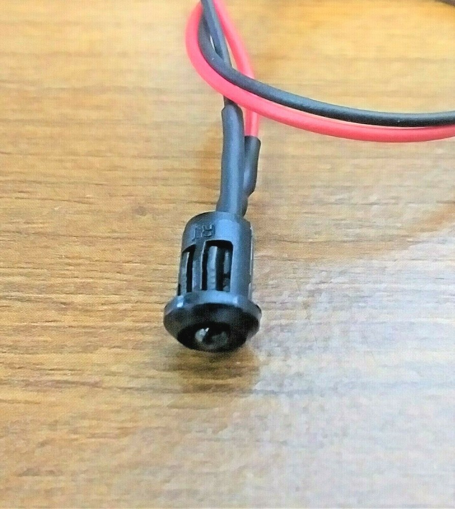 BBT 12 volt DC Bright Blue LED Mini 1/4" Snap-In Indicator Light
