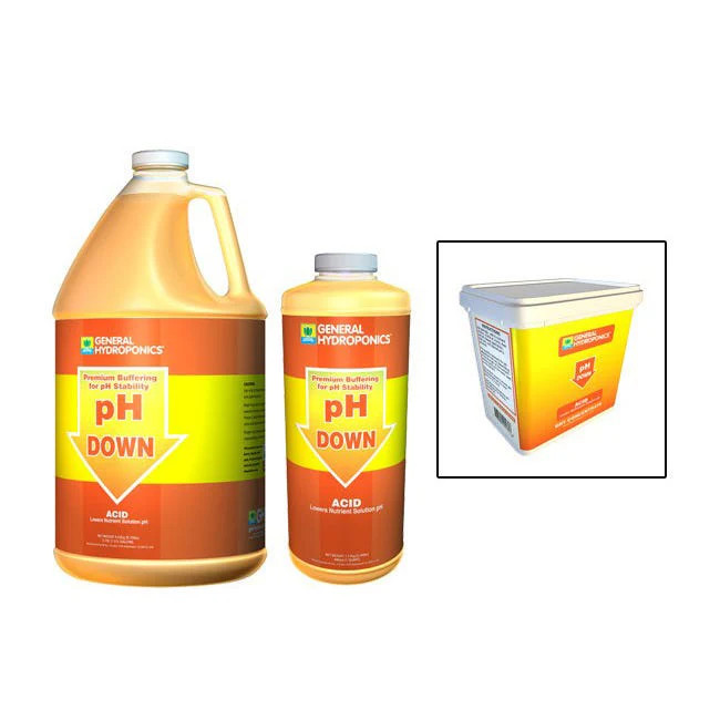 General Hydroponics pH Down Liquid - 1 Quart Garden Meter