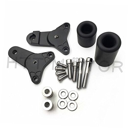 MT219-063- Black No Cut Frame Slider Crash Protector Compatible with 2011
