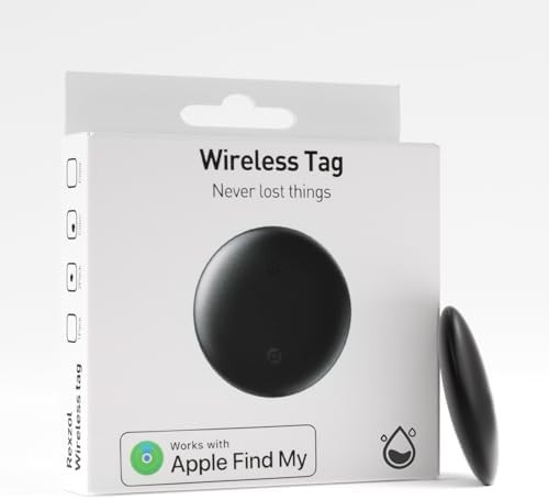 Smart Wireless Tag 2-Pack Bluetooth Tracker Works with Apple Find My