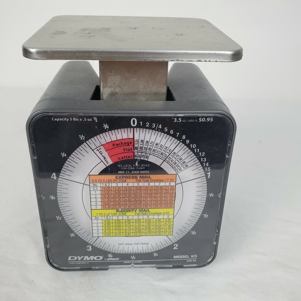 DYMO Model K5 Tabletop Shipping Postal Scale 5 lb Limit 2008
