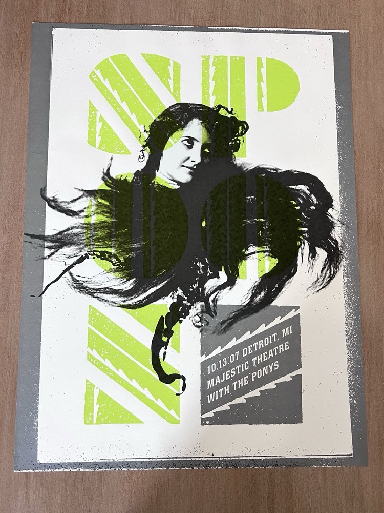 Screen Print SPOON 10.13.07 Detroit, Mi Majestic Theater With The Ponys