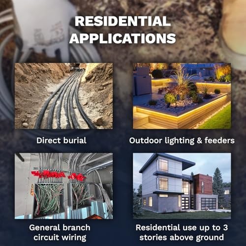 12/2 UF-B Wire Gray Solid Underground Feeder Cable () 50 Ft