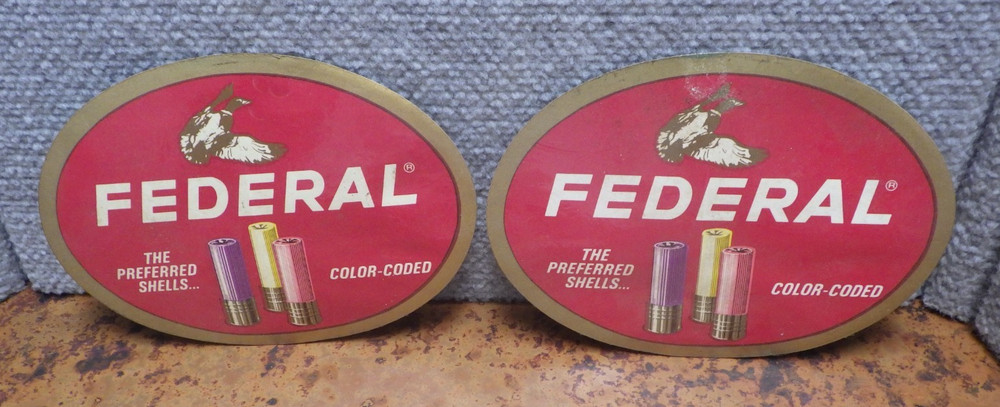3 Vintage FederalShells Target Load Decals Stickers C2