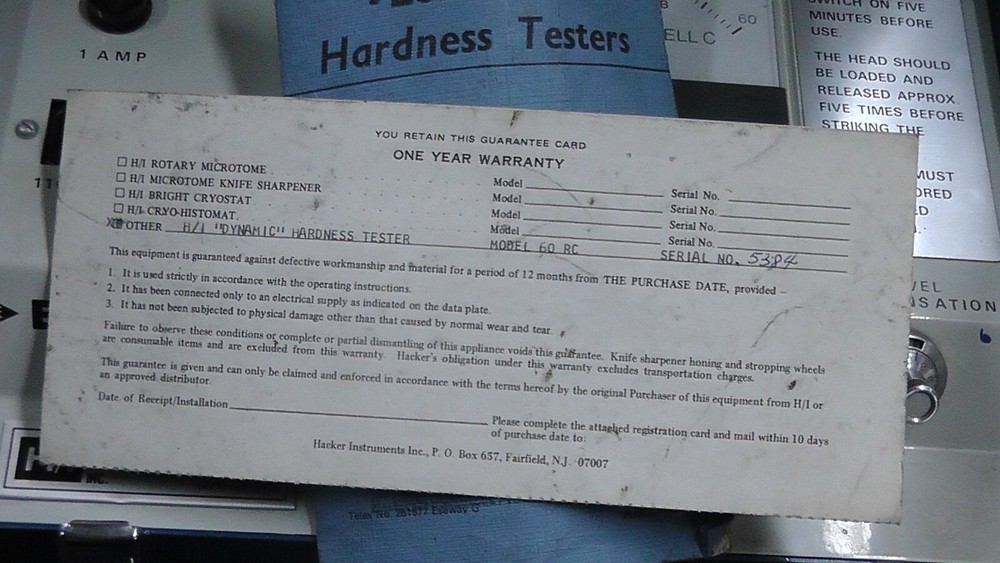 ESEWAY H/I Dynamic Hardness Tester, RC 60, Used, Portable