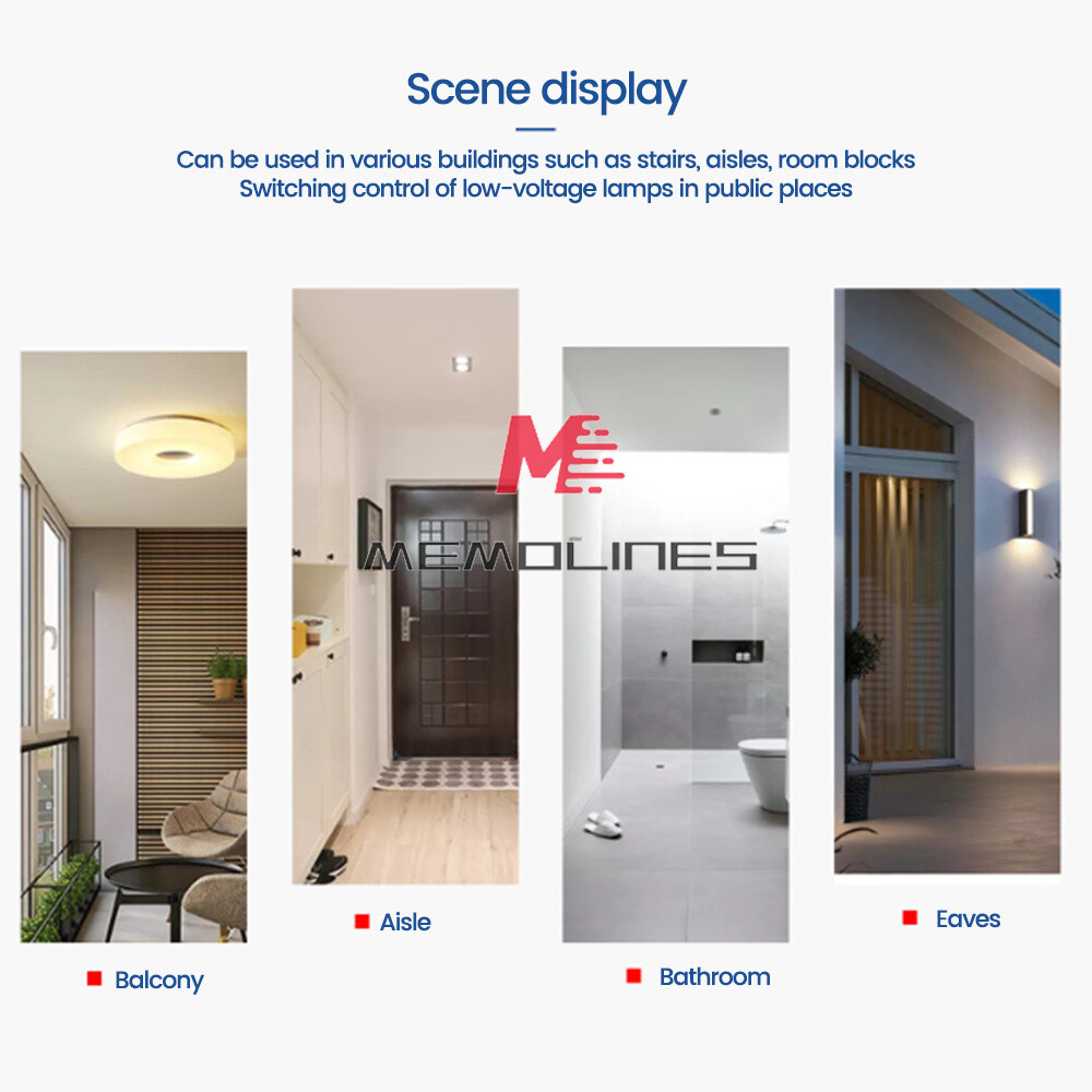 AC85-265V Infrared PIR Motion Induction Sensor Switch For LED Ceiling Light