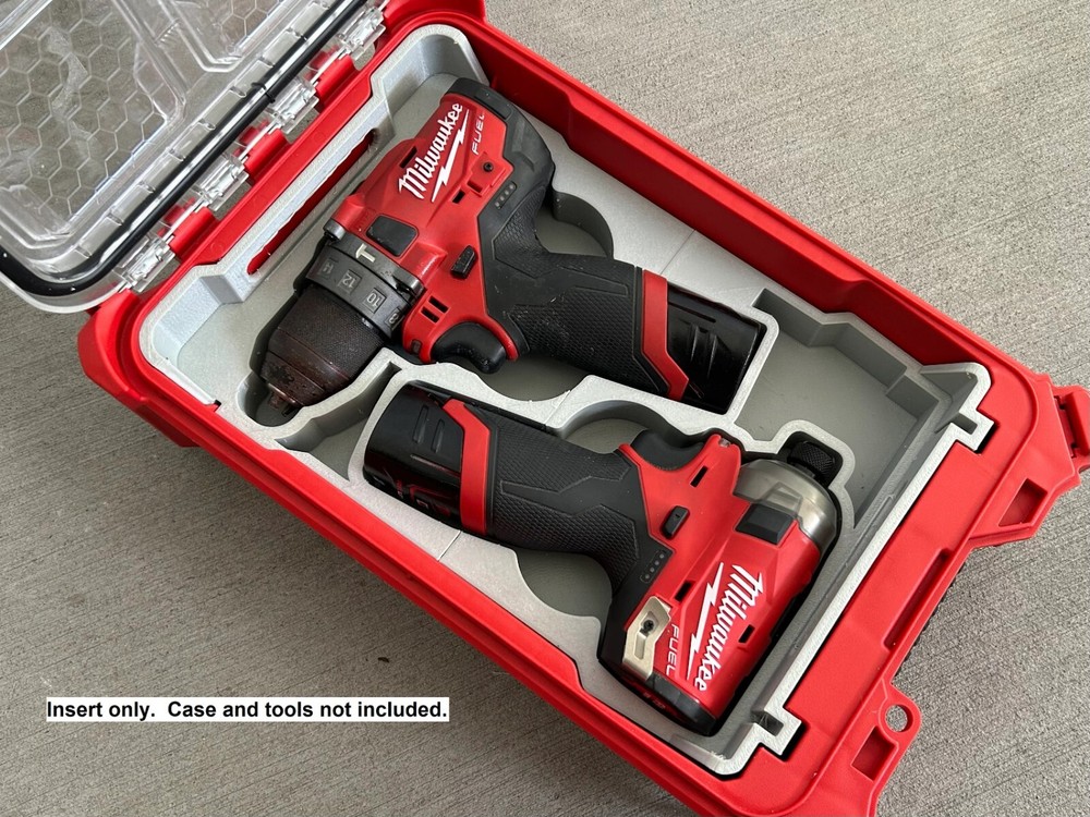 Milwaukee Packout Insert for M12 Drill and Impact Driver Gen2 (Insert Only)