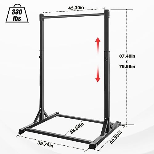Pull Up Station, Power Tower Portable Pullup Bar Station, Pull Up Bar Black