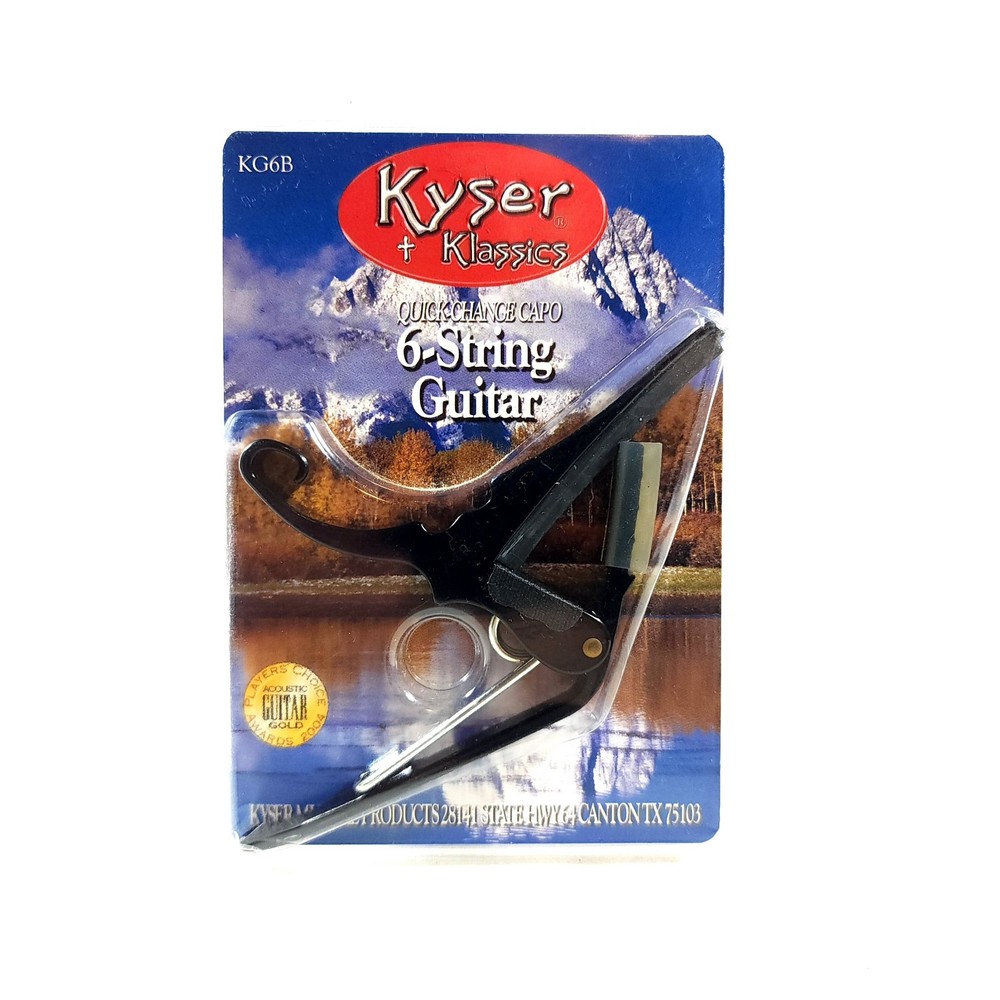 Kyser Klassics KG6B 6-String Guitar Quick Change Capo Black