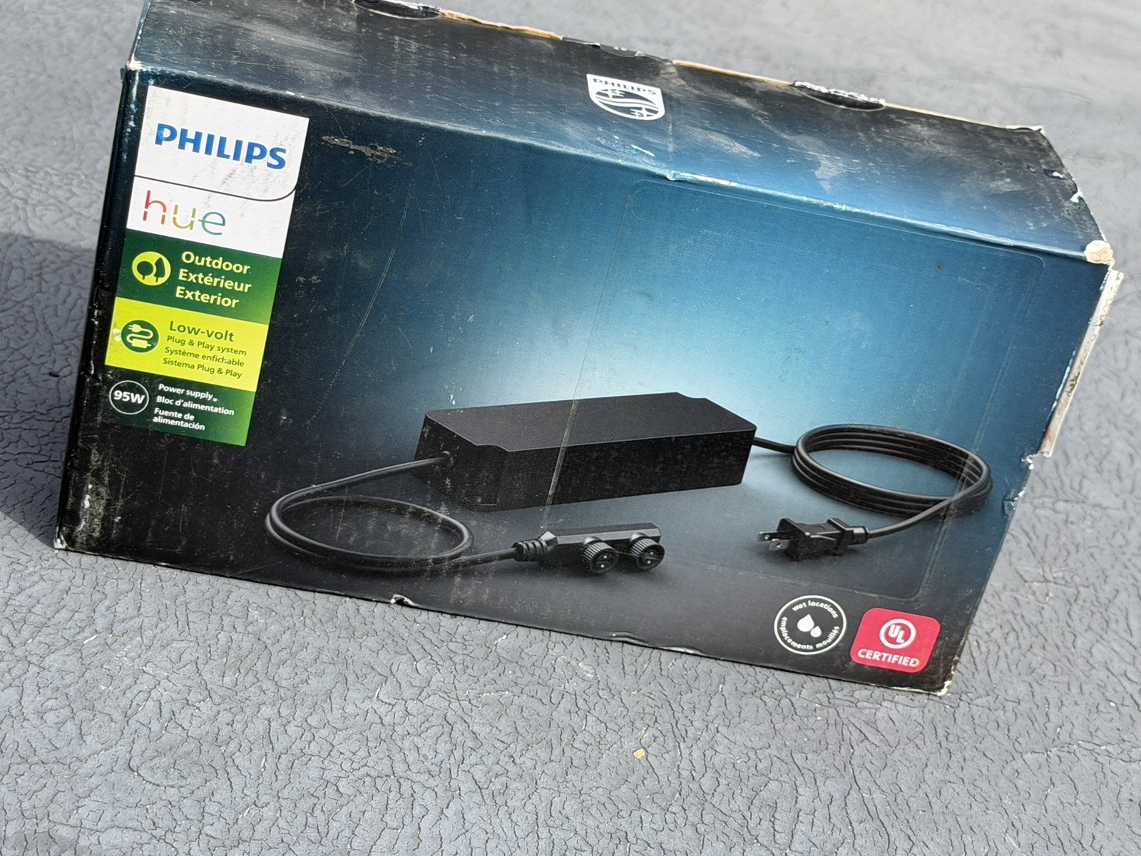 Philips Hue 95W Outdoor Power Supply Black Low Voltage Fully Weatherproof NEW ✅