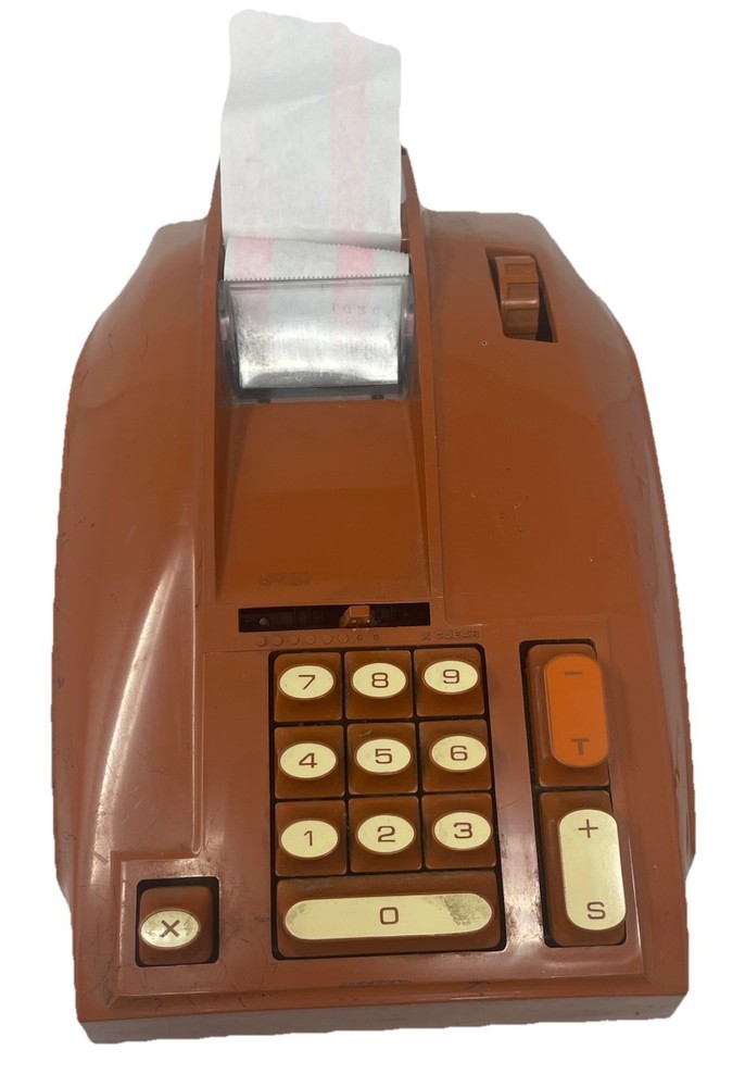 Vintage Sears Electric Adding Machine Brown Model 888.58801 Untested