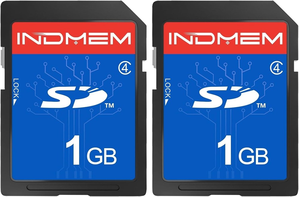 SD Card 1GB 2 Pack Class 4 Flash Memory Cards MLC Stanard Secure Digital Card...