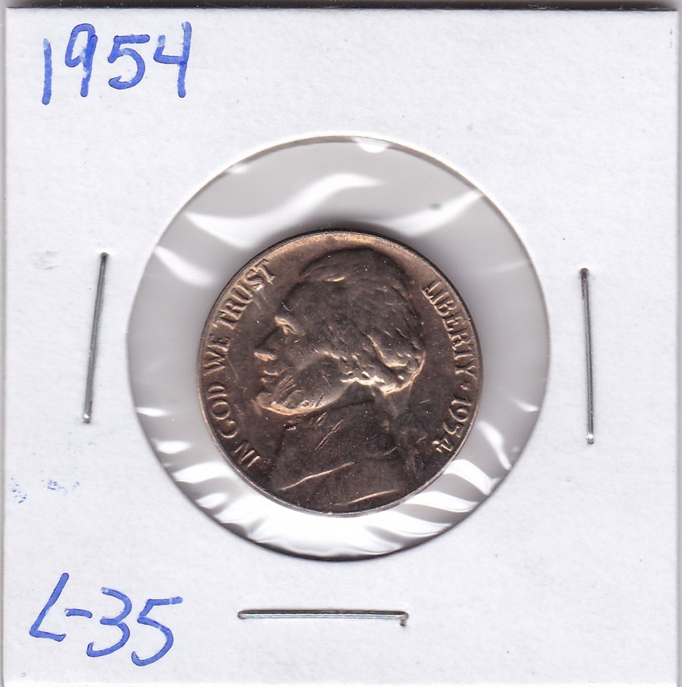 1954 Jefferson Nickel L35