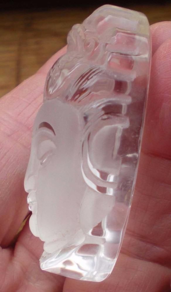 Clear Quartz Kwan Yin Carving sc887d