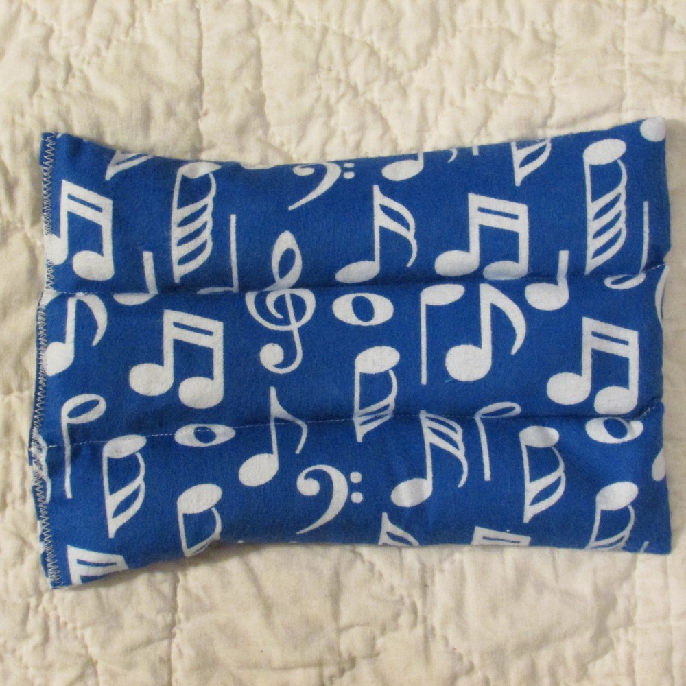Musical Notes Rice Hot/Cold  Microwaveable Therapy Pack 10" x 6"
