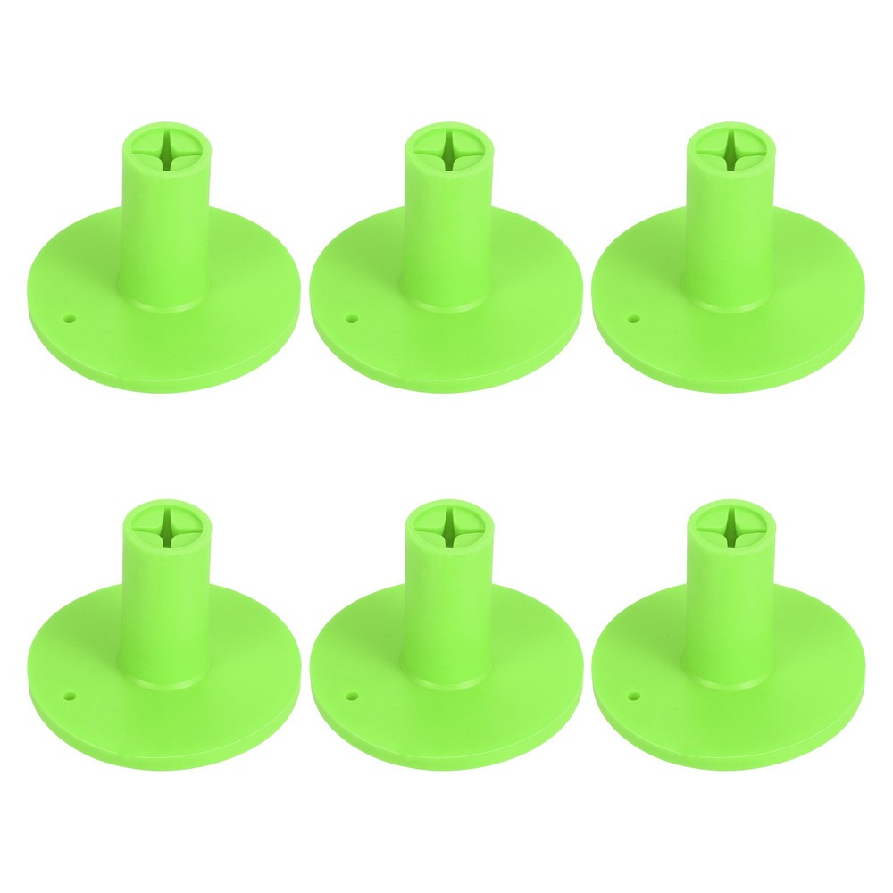 6Pack Rubber Golf Tee 1.4" Golf Tees Training Driving Range Tee Green