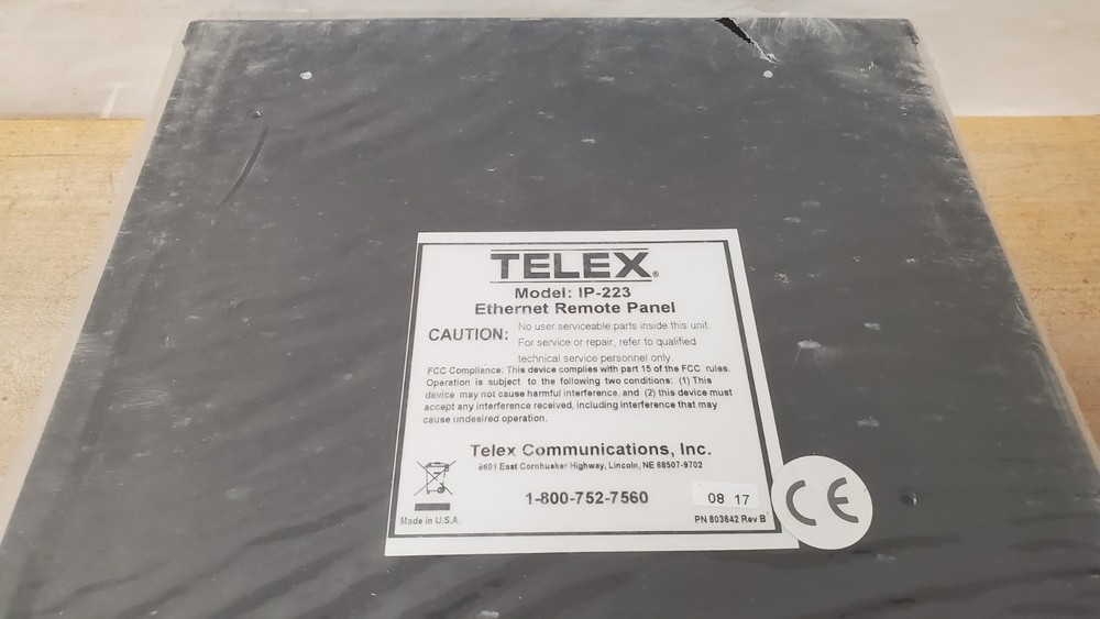 NEW Telex IP-223 Ethernet Remote Panel Intercom