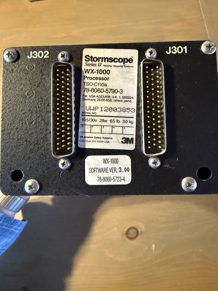 Stormscope WX-1000 processor 78-8060-5790-3 Removed As Working