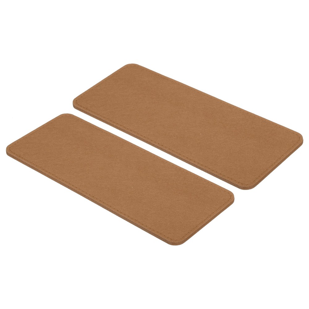 12''×5'' Felt Bag Base Shaper, 2pcs Bag Bottom Organizer Rectangle, Brown