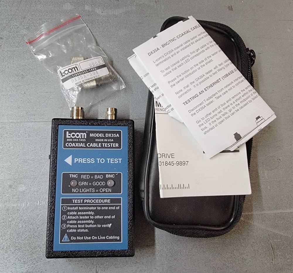 L-Com DX35A Coaxial Cable Tester Kit