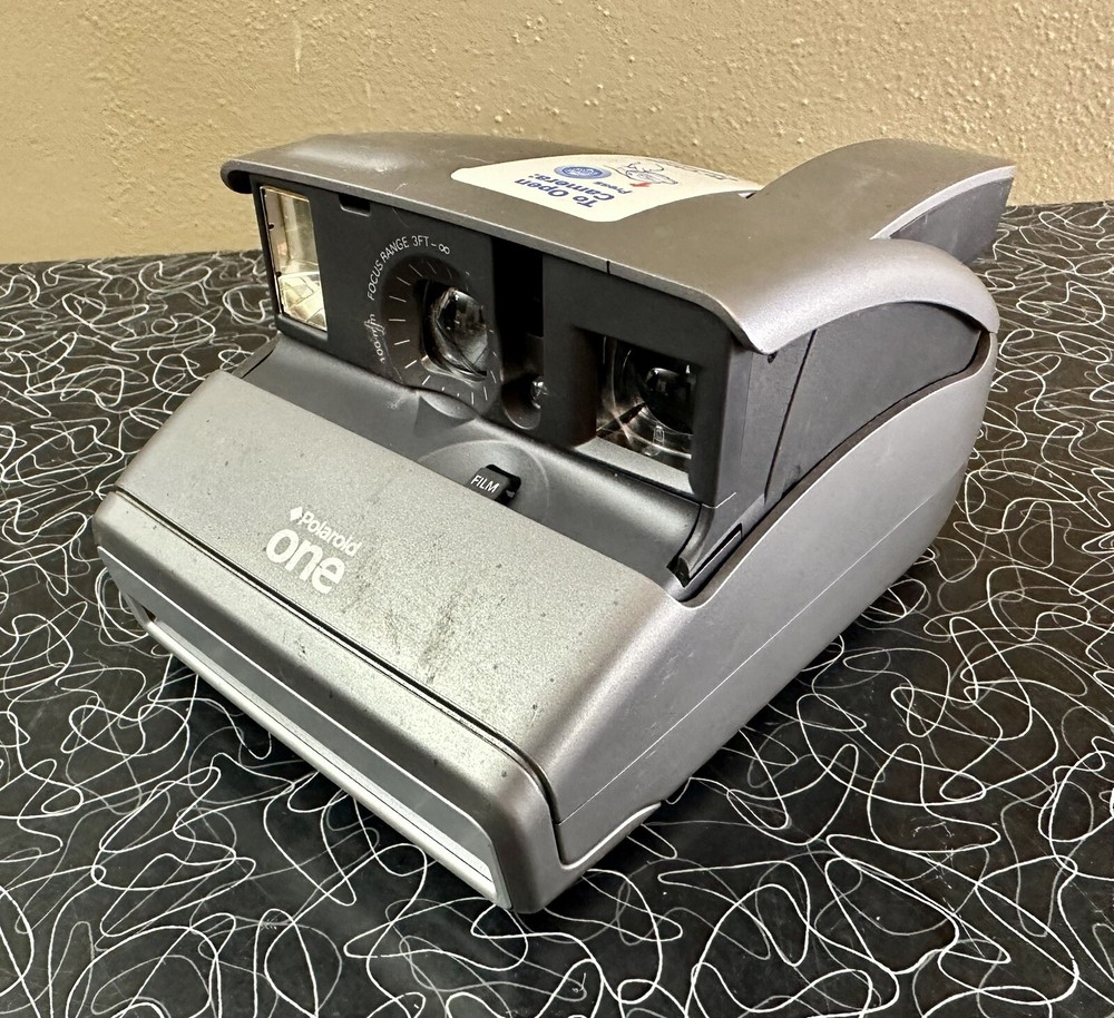 Polaroid One Folding 600 Instant Camera Silver Gray