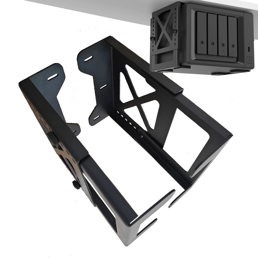 Computer Under Desk Mount Adjustable PC Bracket Adjustable Concealed