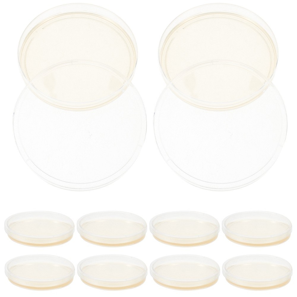 10 Pcs Prepoured Petri Dish Nutrient Agar Plate Extract