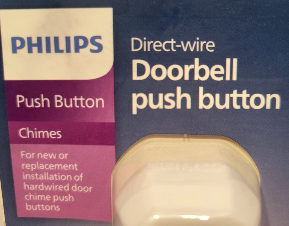 Philips Direct-wire Doorbell Push Button DES4111R/27 NEW