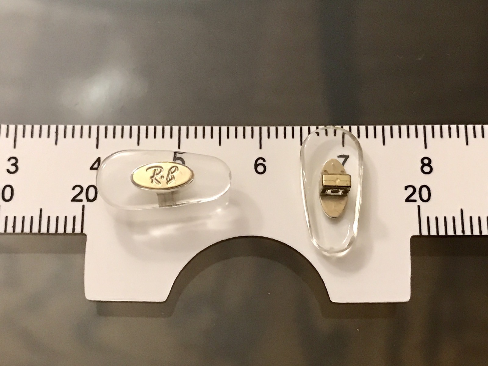 New Authentic Rayban Eyeglasses Sunglasses NOSE PADS Plug-In Type Gold Ray-ban