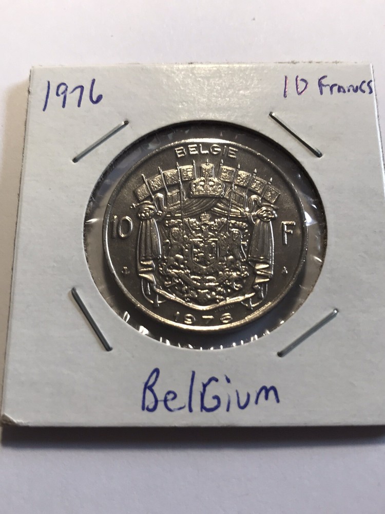 1976 Belgium 10 Francs Dutch text