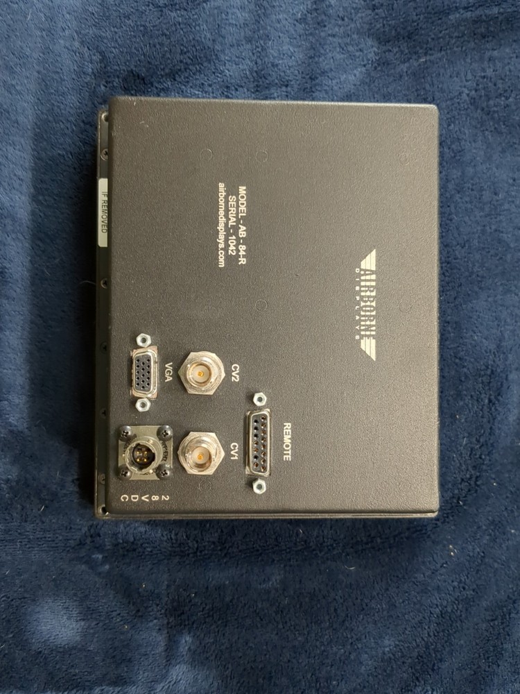 Airborne Displays Model AB-85-R Panel Mount Display