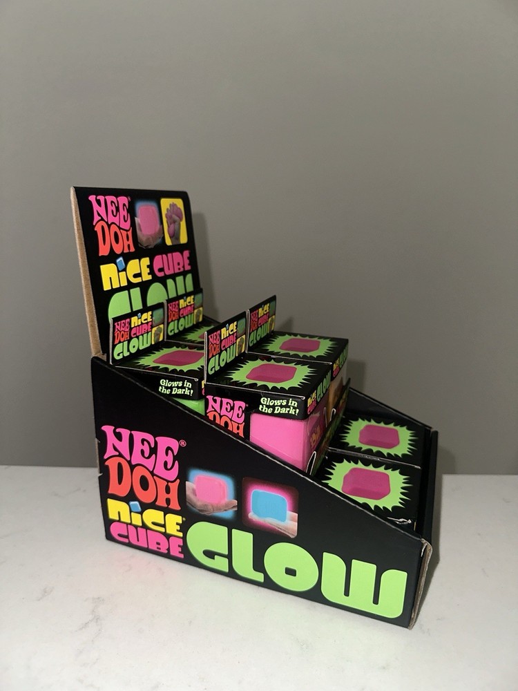 Nee Doh Nice Cube Glow Needoh Squishy Squeeze