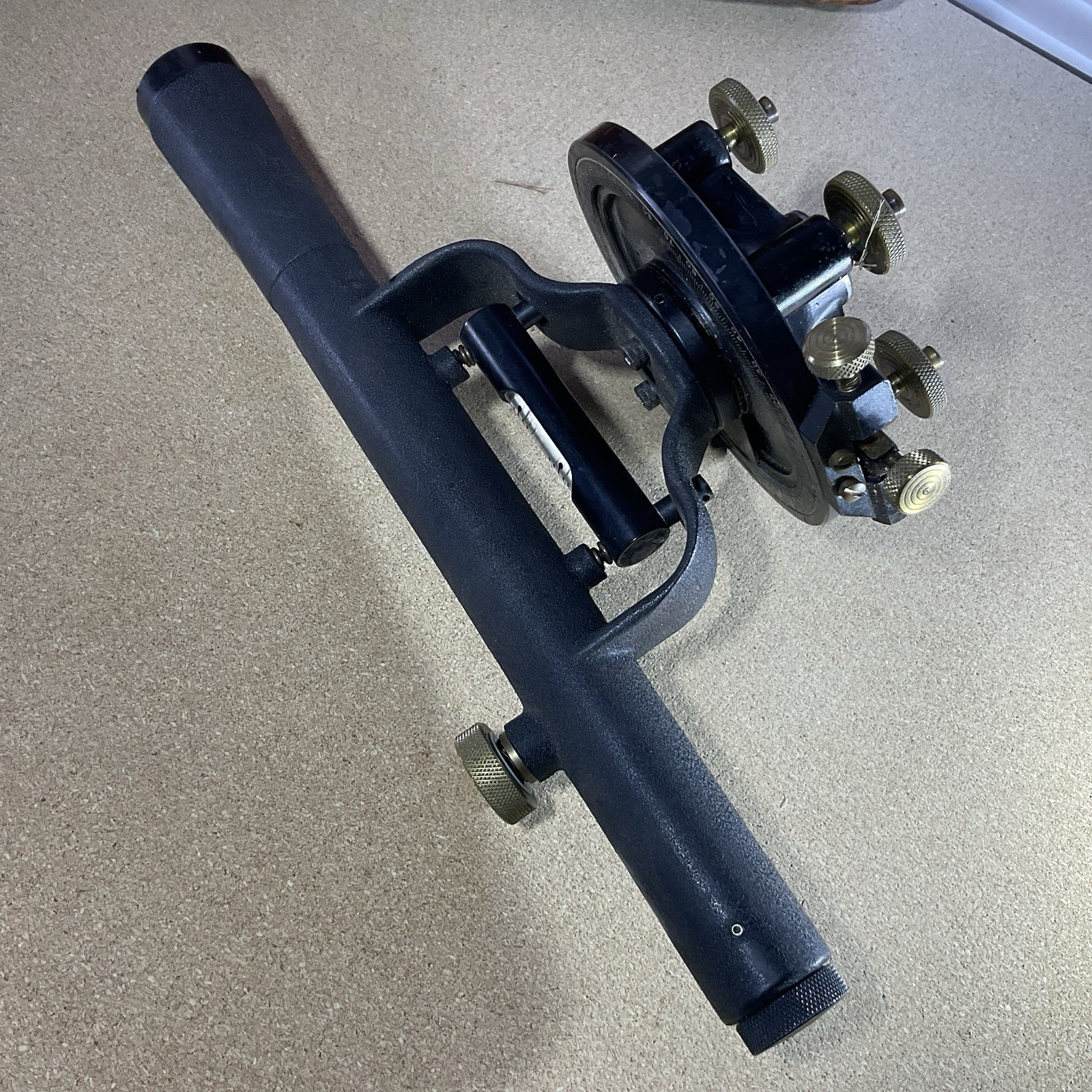 BERGER Model 110B Transit Level w/ Wood Case +Extras ~ Vintage 1960's