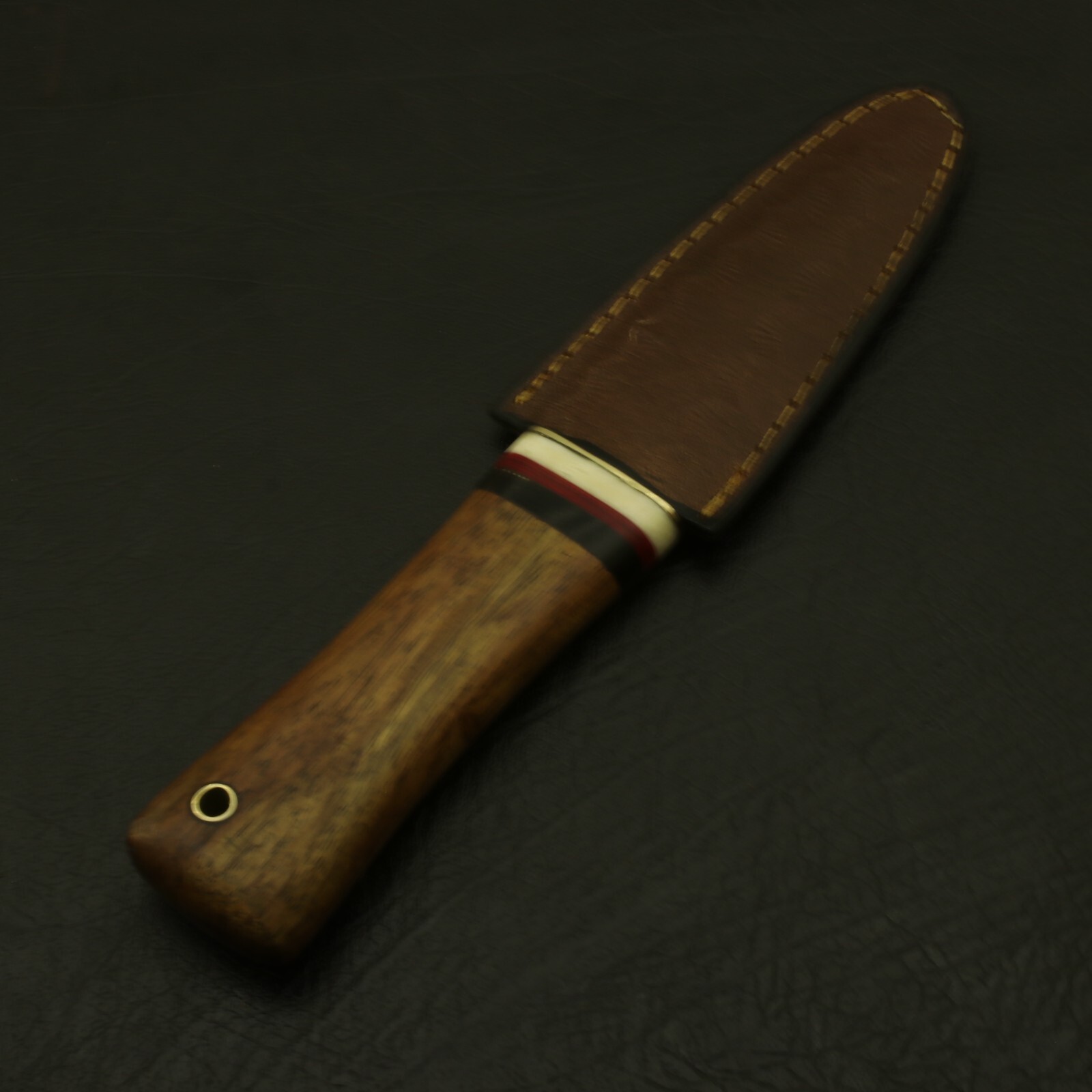 8 inches Celtic Scottish Dirk SGIAN DUBH DAGGER Bone Handle Knife Scotland