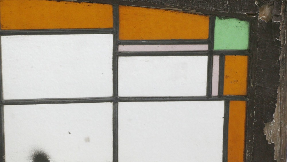 Frank Lloyd Wright Style Stained Glass Window