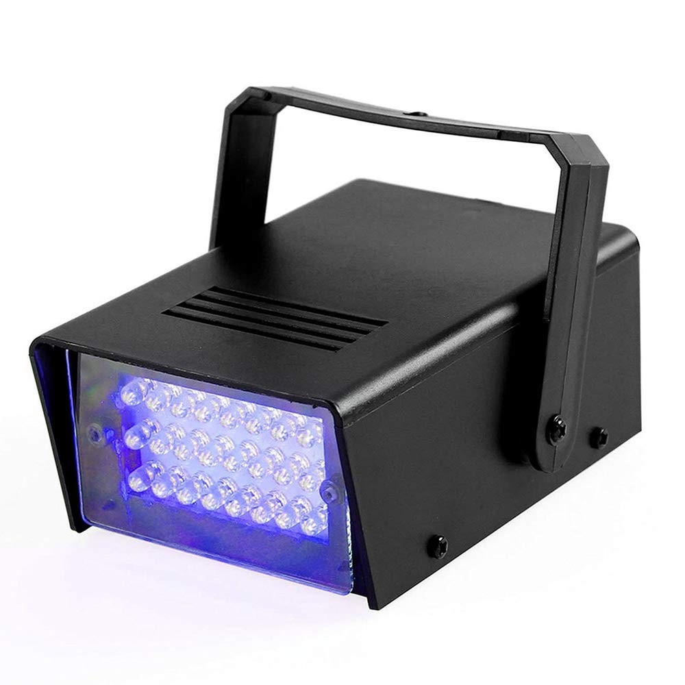 Led Blue Strobe Lights Dance Flash Strobe Lights Adjustable Speed Control Sta...