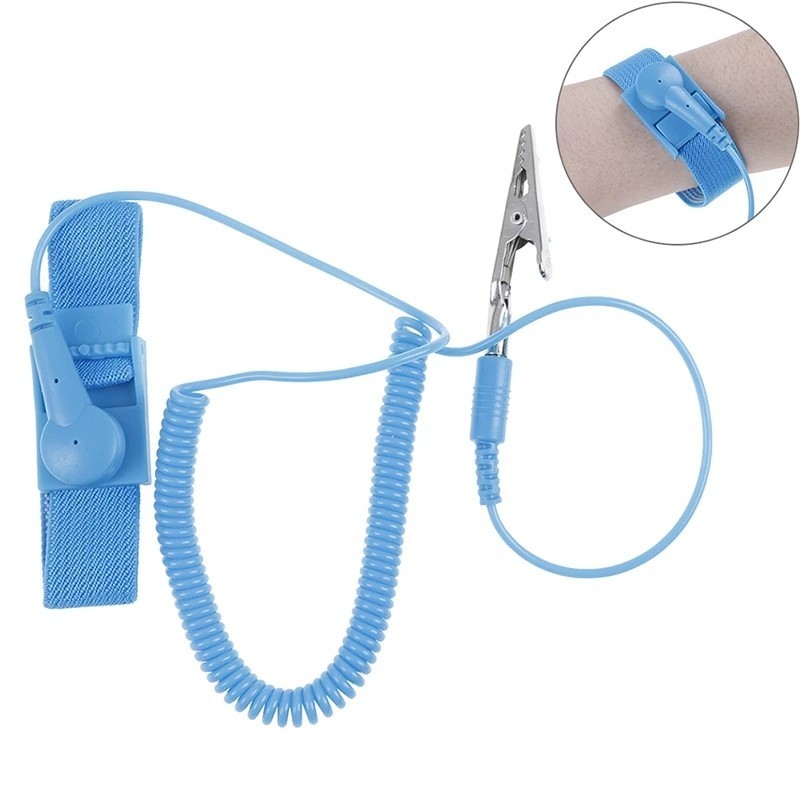 Anti-Static Wrist Strap ESD Grounding Strap With Removable Clip
