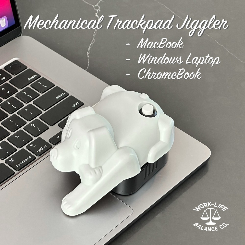 Laptop Touchpad Jiggler - Doesn't Require Mouse – AA Battery Powered - Cat/Dog