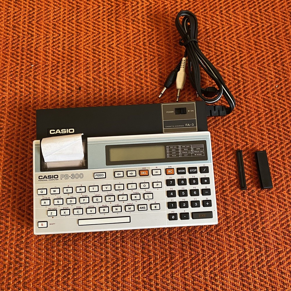 CASIO PB-300 Personal Computer + Casio FA-3 interface READ DESCRIPTION!