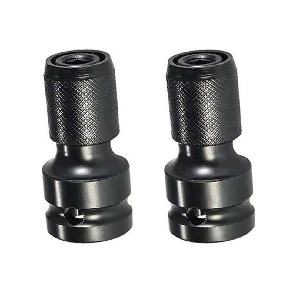 2Pcs 1/2 " To 1/4 " Socket Impact Wrench Socket Adapter Spanner Drive Converter