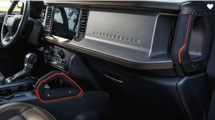 NEW ORIGINAL FORD BRONCO INTERIOR SET OF 3 BLACK ONYX GRAB HANDLES 2021-2025