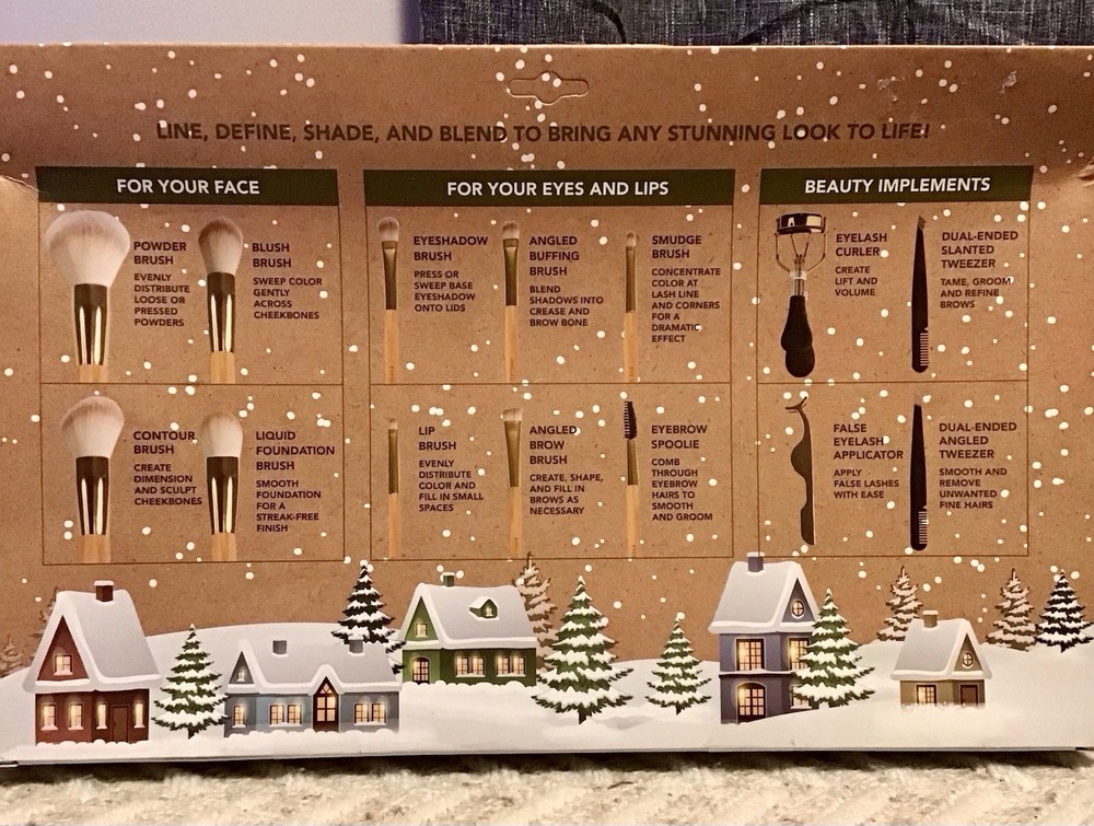 NIB Winter Chic Eyes & Face Tool Set - 14 Pcs