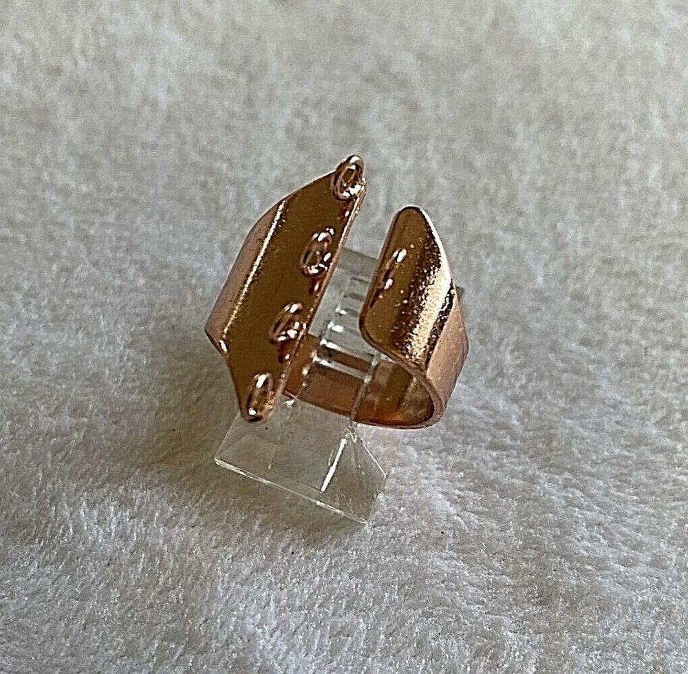 24 pcs ~ Copper Adjustable Ring Blanks with 5 Loops