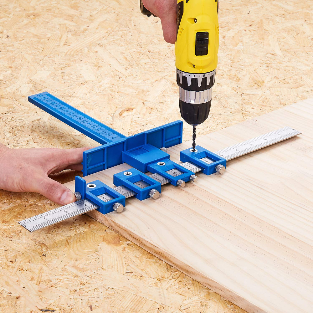 Cabinet Hardware Jig Mounting Template Drill Guide Sleeve Drawer Pull Jigs Handl