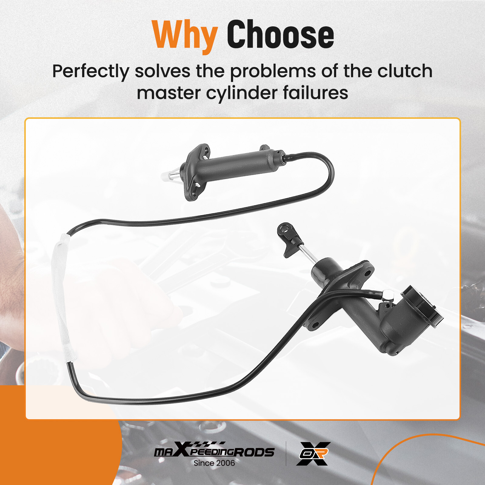 Clutch Master & Slave Cylinder Assembly for Jeep Wrangler 2.5L 4.0L 1994-1995