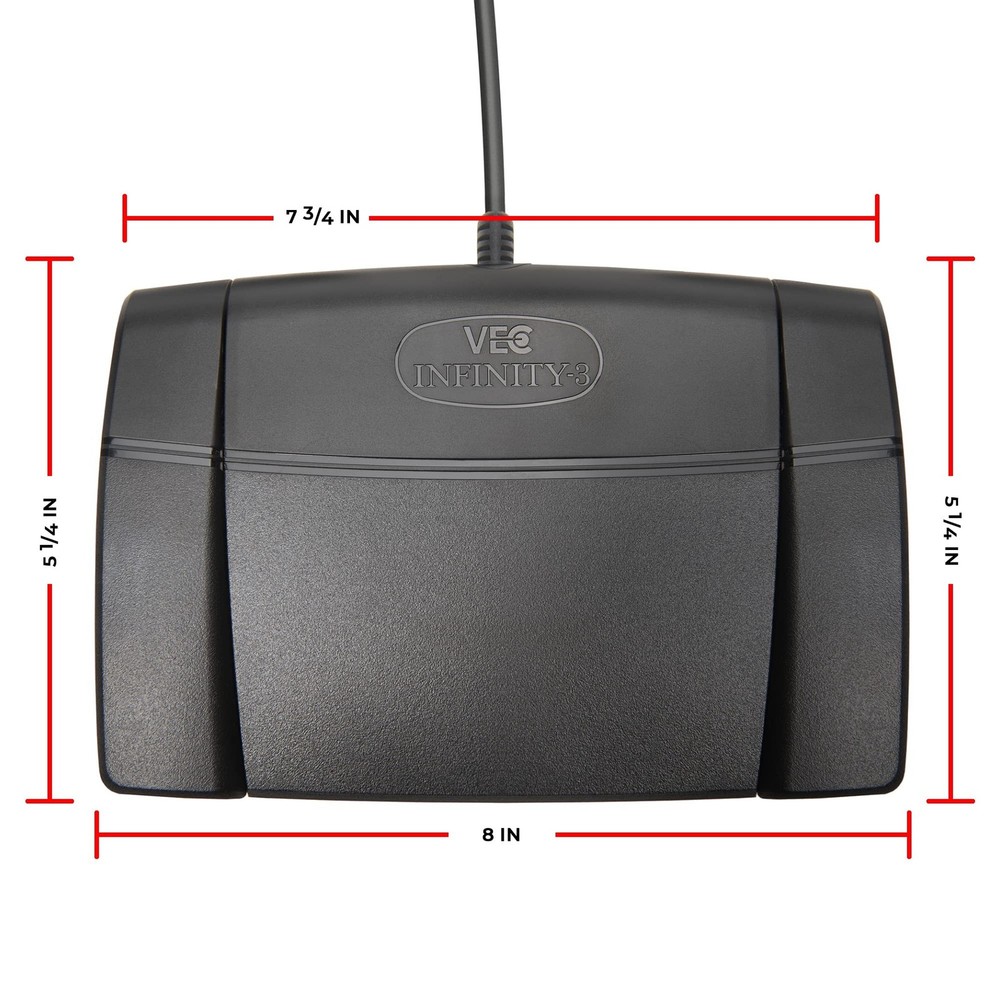 Infinity 3 USB Foot Pedal Control with Computer Plug In, one unit
