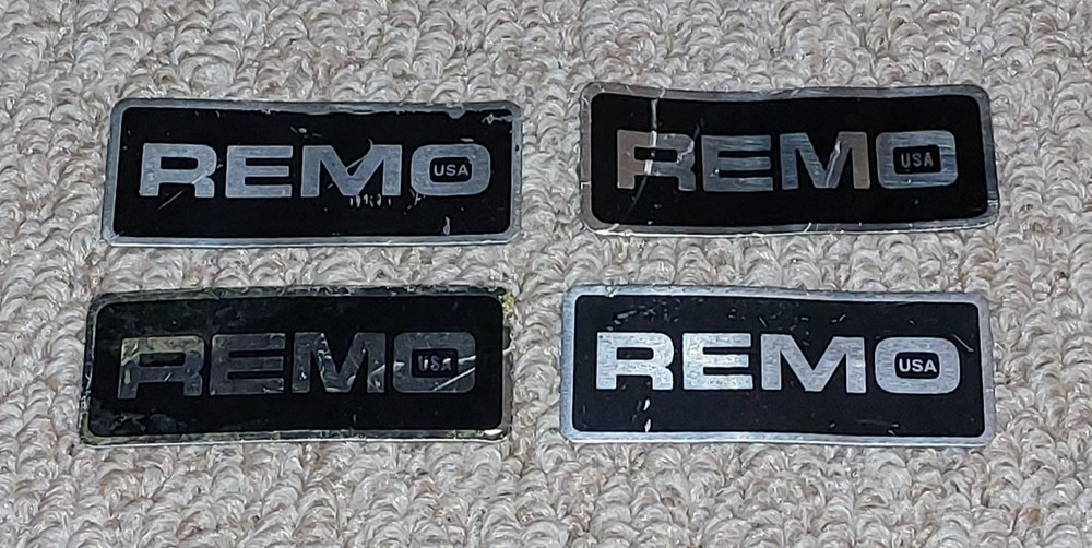 Remo Drum Badge 4 Pack (418)